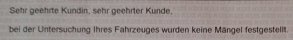 Georg hat wieder TÜV