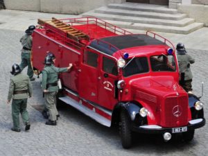 TLF15 bei der historischen Übung