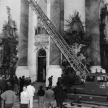 Drehleiter in der Basilika Ottobeuren