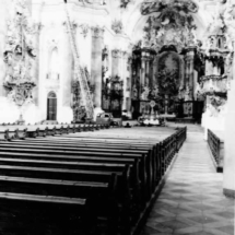 Drehleiter in der Basilika Ottobeuren