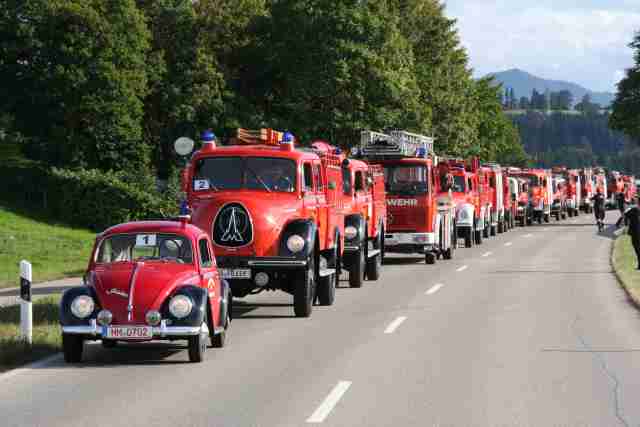 IG alter Memminger Feuerwehr Fahrzeuge e.V. - Fahrzeugkorso Schwaebischer Feuerwehrtag 2019